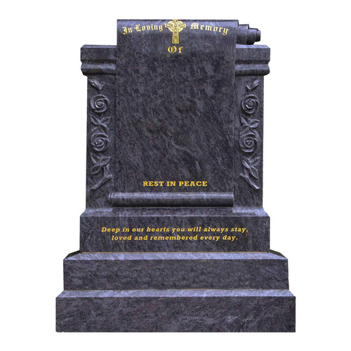 SWI004, Online Memorials for graves , Grave headstones , ceramic flowers,  - Sandalwood Memorials