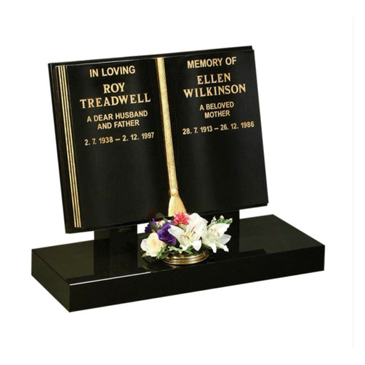 SWI013, Online Memorials for graves , Grave headstones , ceramic flowers,  - Sandalwood Memorials