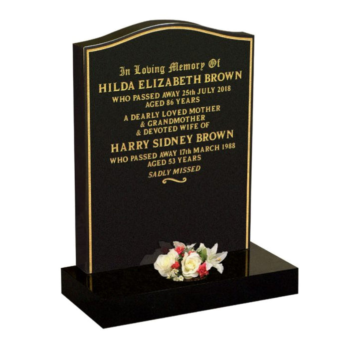 SWL021 From - £965.00, Online Memorials for graves , Grave headstones , ceramic flowers,  - Sandalwood Memorials