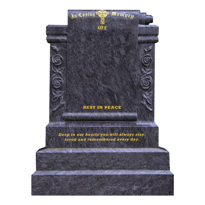 SWL028 From - £2650.00, Online Memorials for graves , Grave headstones , ceramic flowers,  - Sandalwood Memorials