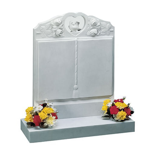 SWL034 From - £1650.00, Online Memorials for graves , Grave headstones , ceramic flowers,  - Sandalwood Memorials