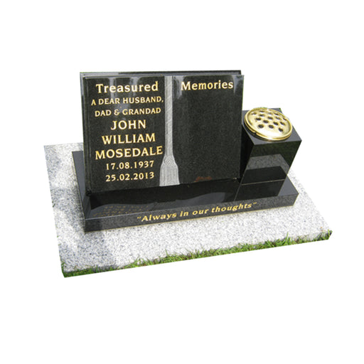 SWM501 From - £750.00, Online Memorials for graves , Grave headstones , ceramic flowers,  - Sandalwood Memorials