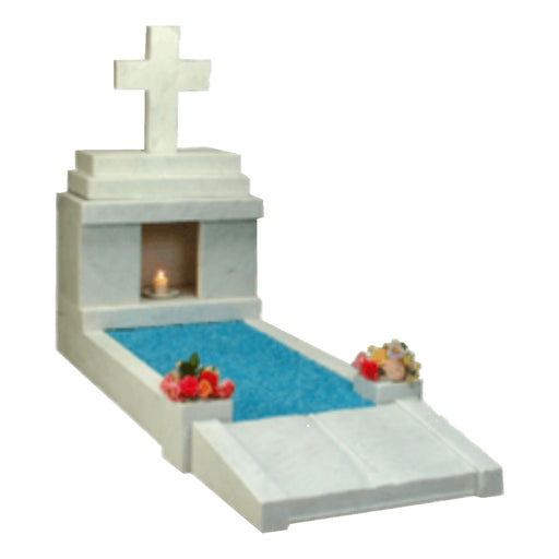 SWT216 From - £3195.00, Online Memorials for graves , Grave headstones , ceramic flowers,  - Sandalwood Memorials